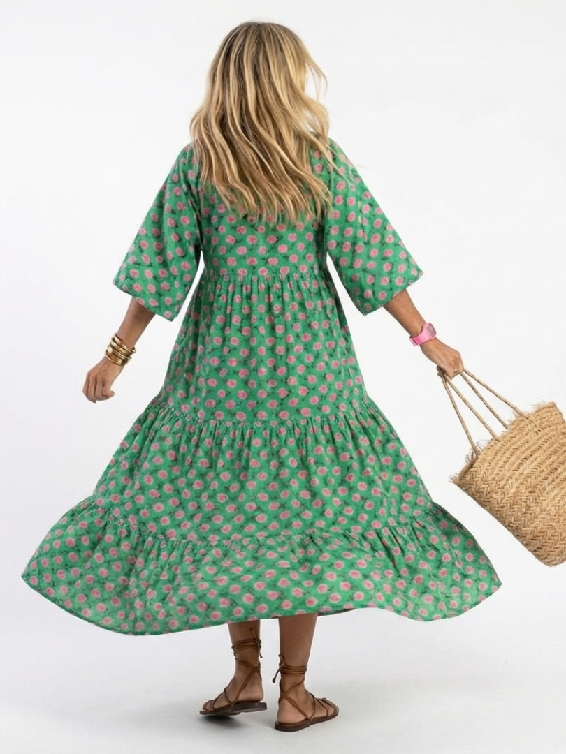 DELACROIX | Robe Midi à Imprimé Floral Fiora