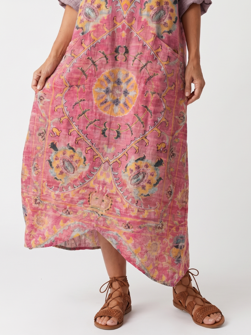 DELACROIX | Robe Midi Imprimée à Poches Margot