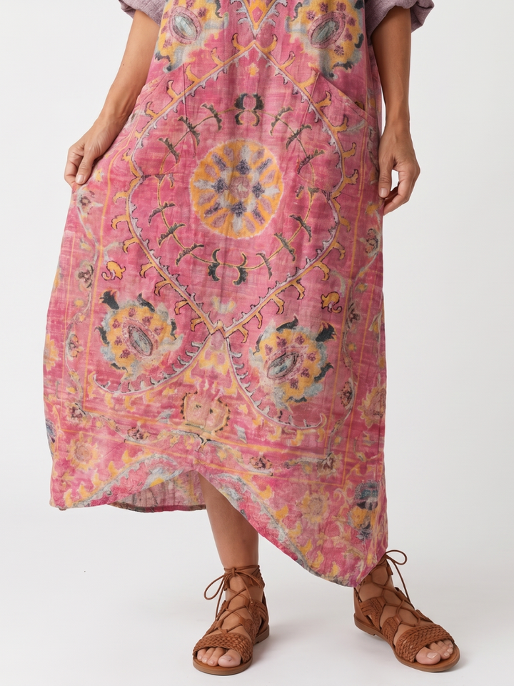 DELACROIX | Robe Midi Imprimée à Poches Margot