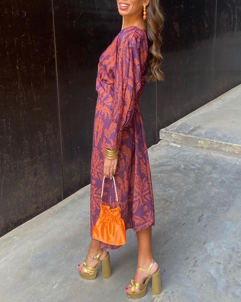 DELACROIX | Robe Mi-Longue Imprimée Chloé
