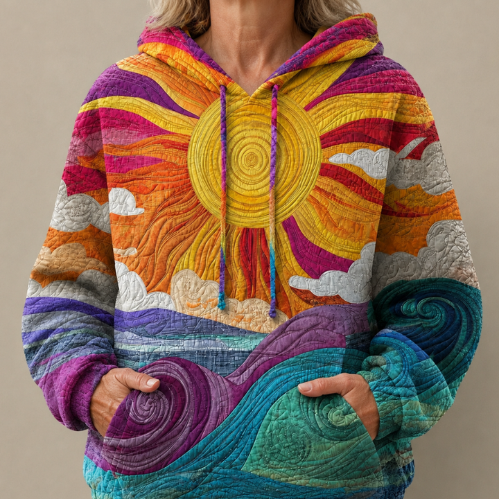 DELACROIX | Sweat à Capuche Soleil Marin Margot