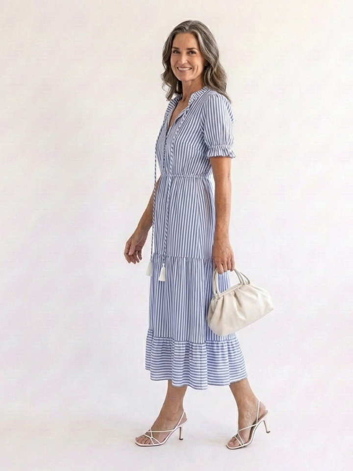 DELACROIX | Robe midi à manches courtes Dakato