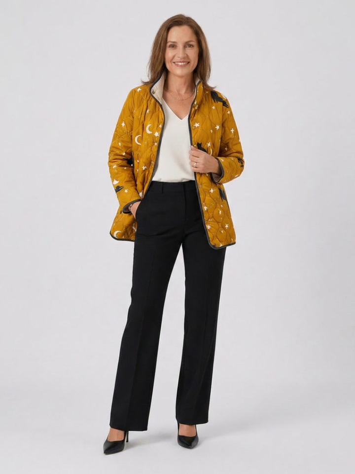 DELACROIX | Veste Matelassée Chats et Étoiles Nicole
