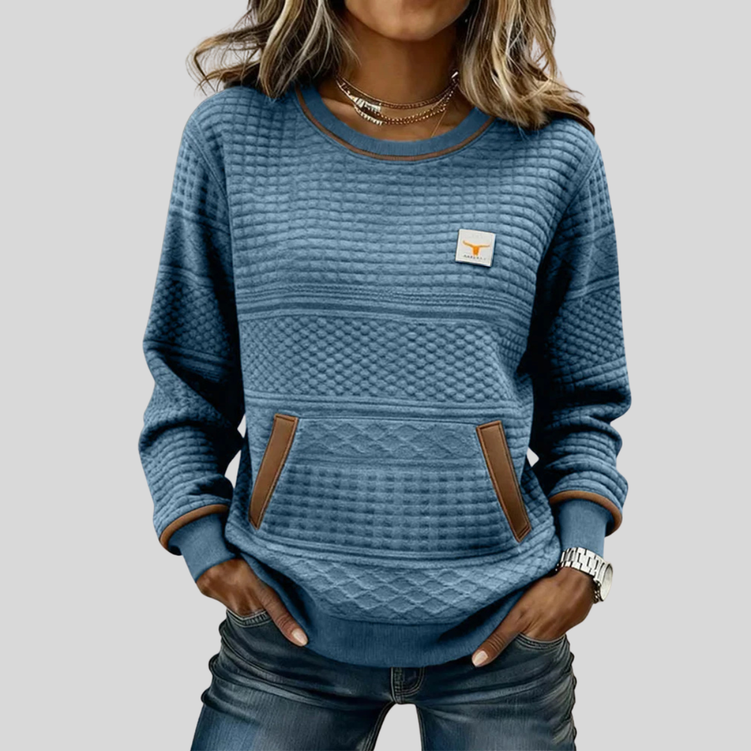 DELACROIX | Sweat Matelassé Col Rond pour Femme Chloé