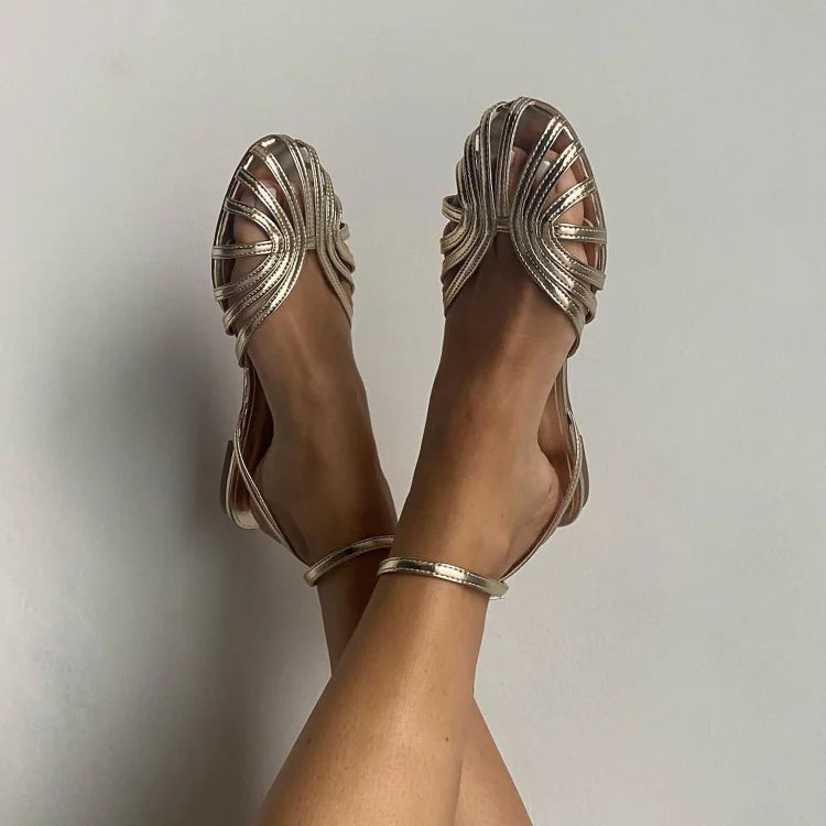 DELACROIX | Sandales Bijoux Plates Charlotte