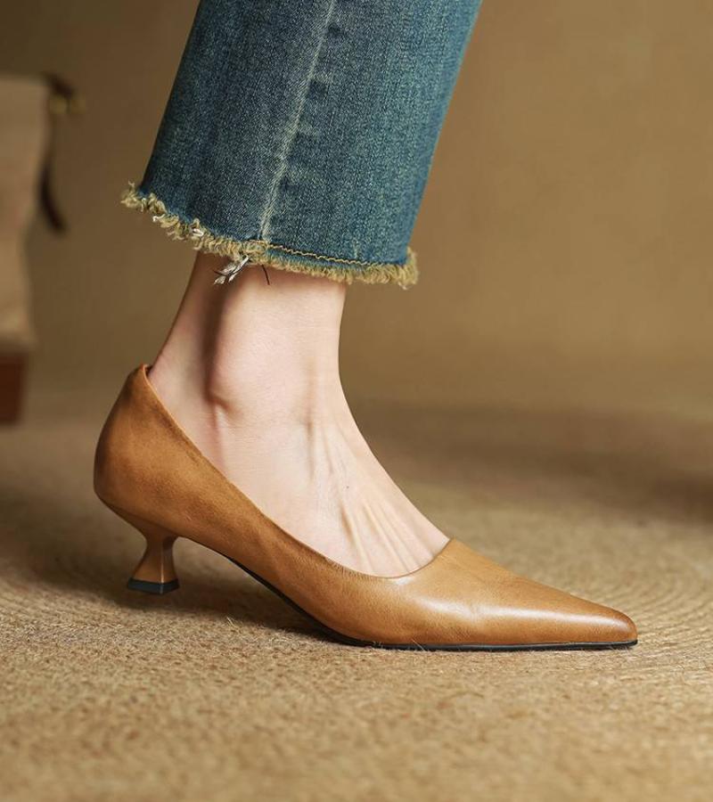DELACROIX | Escarpins Pointus en Cuir Charlotte