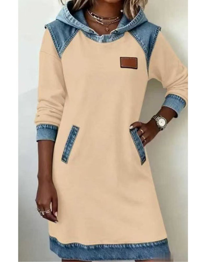 DELACROIX | Robe à Capuche Denim pour Femme Véronique
