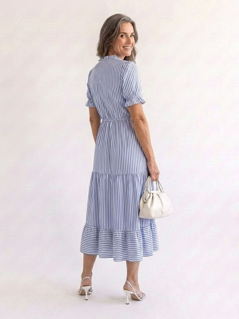 DELACROIX | Robe midi à manches courtes Dakato