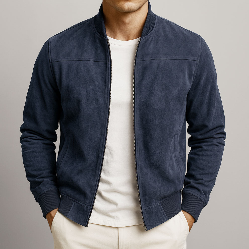 DELACROIX | Veste Bomber Effet Daim Antoine