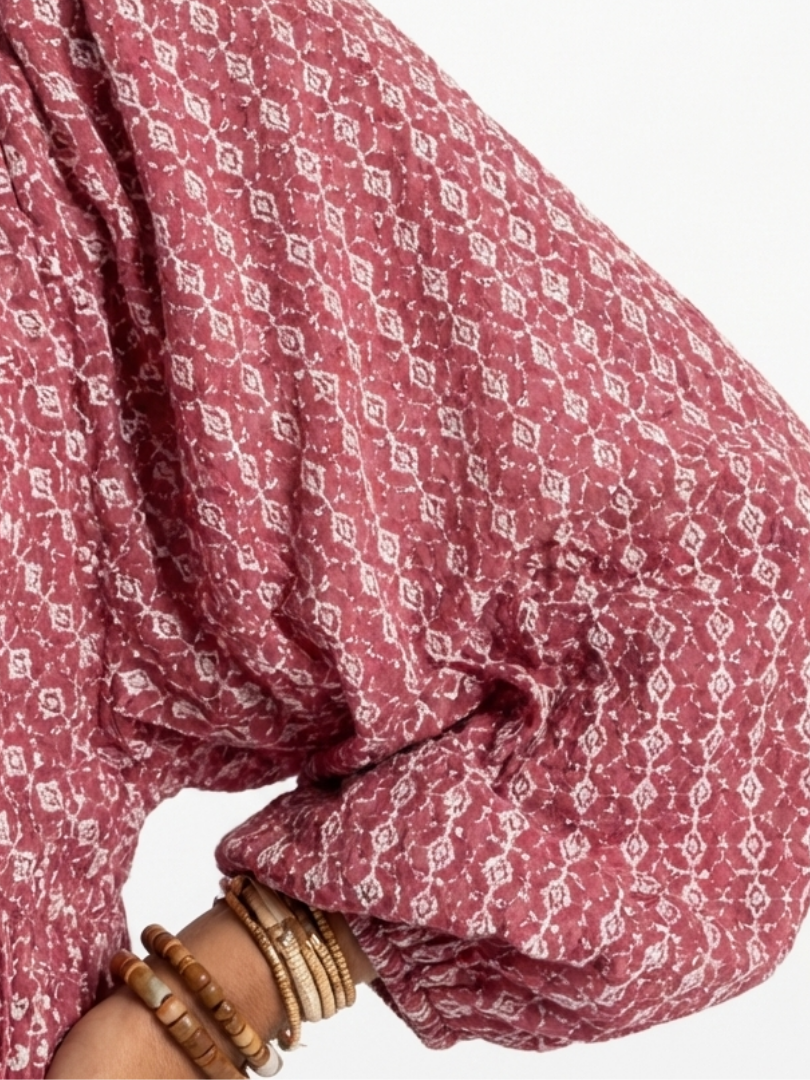 DELACROIX | Robe Midi à Imprimé Géométrique Arlette