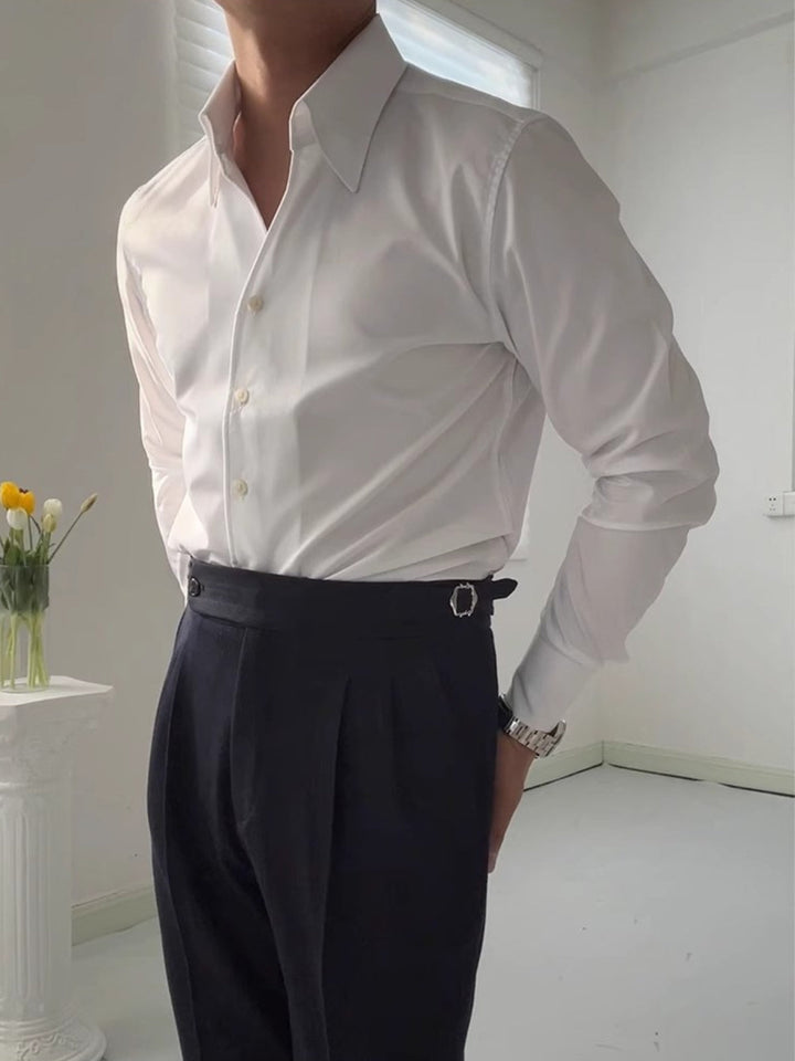 DELACROIX | CHEMISE ATHLÉTIQUE ITALIENNE POUR HOMME EN BAMBOU