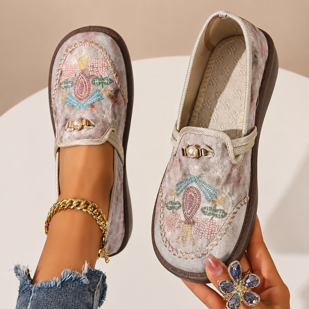 DELACROIX | Mocassins Brodés Confort Michèle