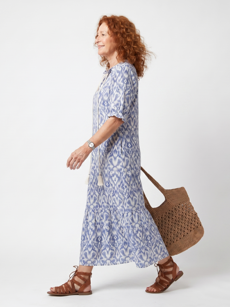 DELACROIX | Robe Midi Fluide Imprimée Nicole