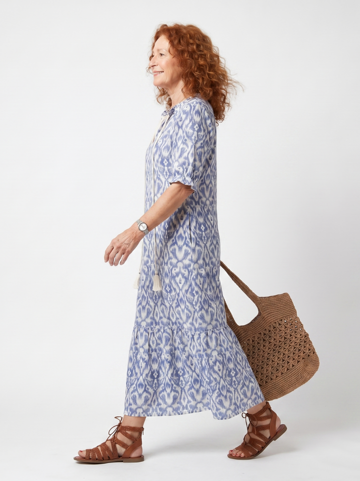 DELACROIX | Robe Midi Fluide Imprimée Nicole