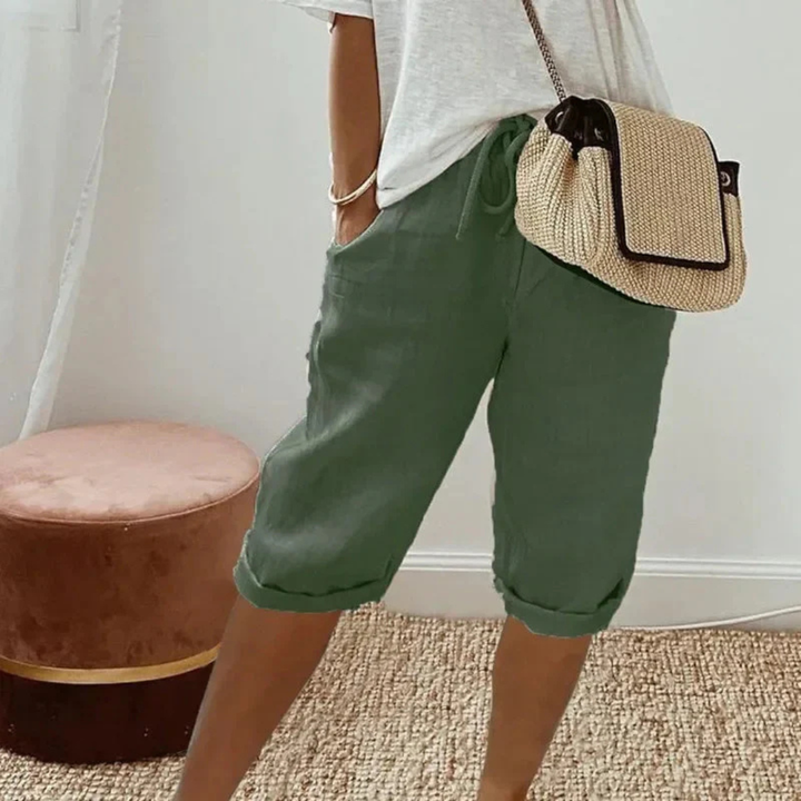 DEALCROIX | Shorts Capri à Cordon Camille