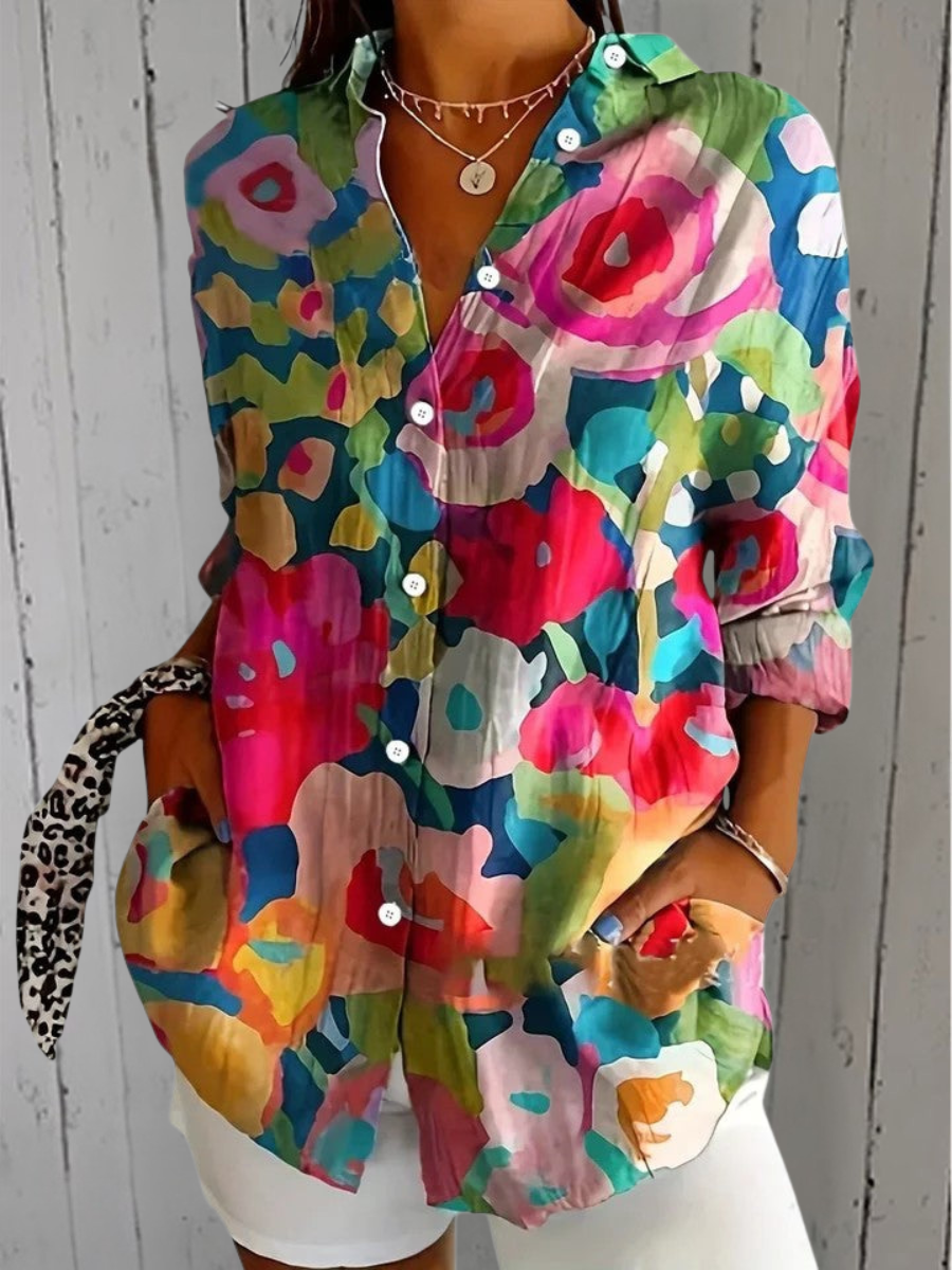 DELACROIX | Blouse Estivale Colorée Claire