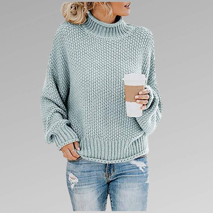 DELACROIX | Pull Col Roulé Grosse Maille Juliette