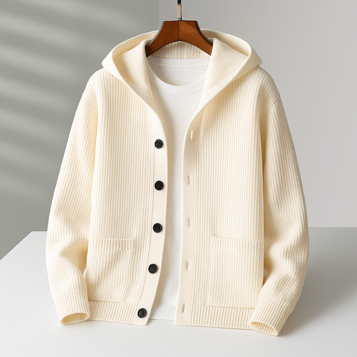 DELACROIX | CARDIGAN À CAPUCHE POUR HOMME