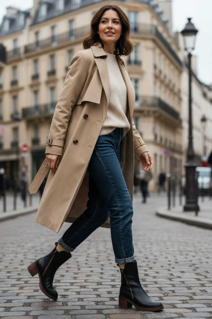DELACROIX | Bottines Zippées Talon Confort Isabelle