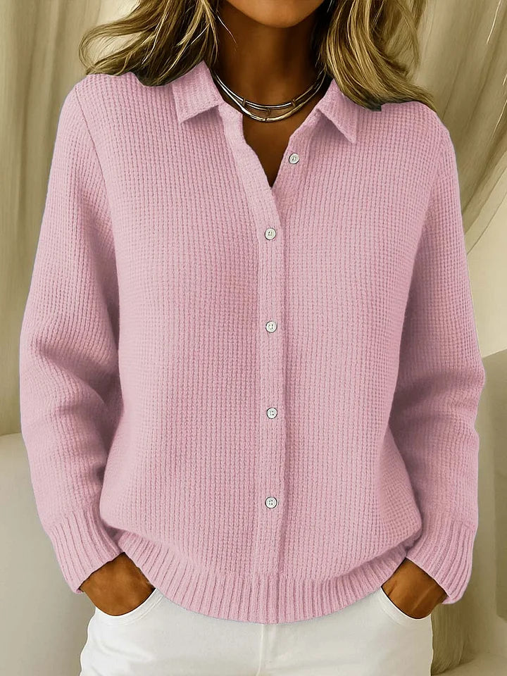 DELACROIX | Cardigan Maille Col Chemise Martine