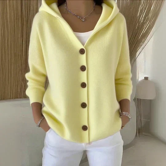 DELACROIX | Cardigan à Capuche Boutonné Marie