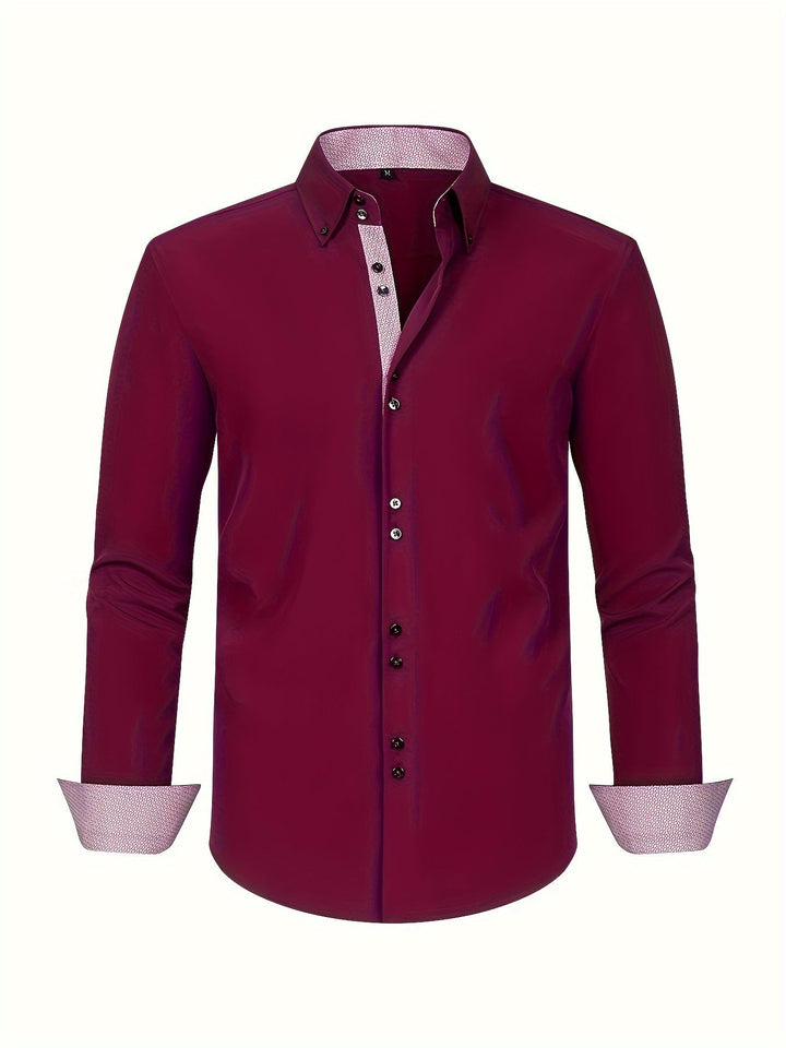 DELACROIX | CHEMISE ÉLÉGANTE LÉGÈRE AVEC DÉTAILS CONTRASTÉS
