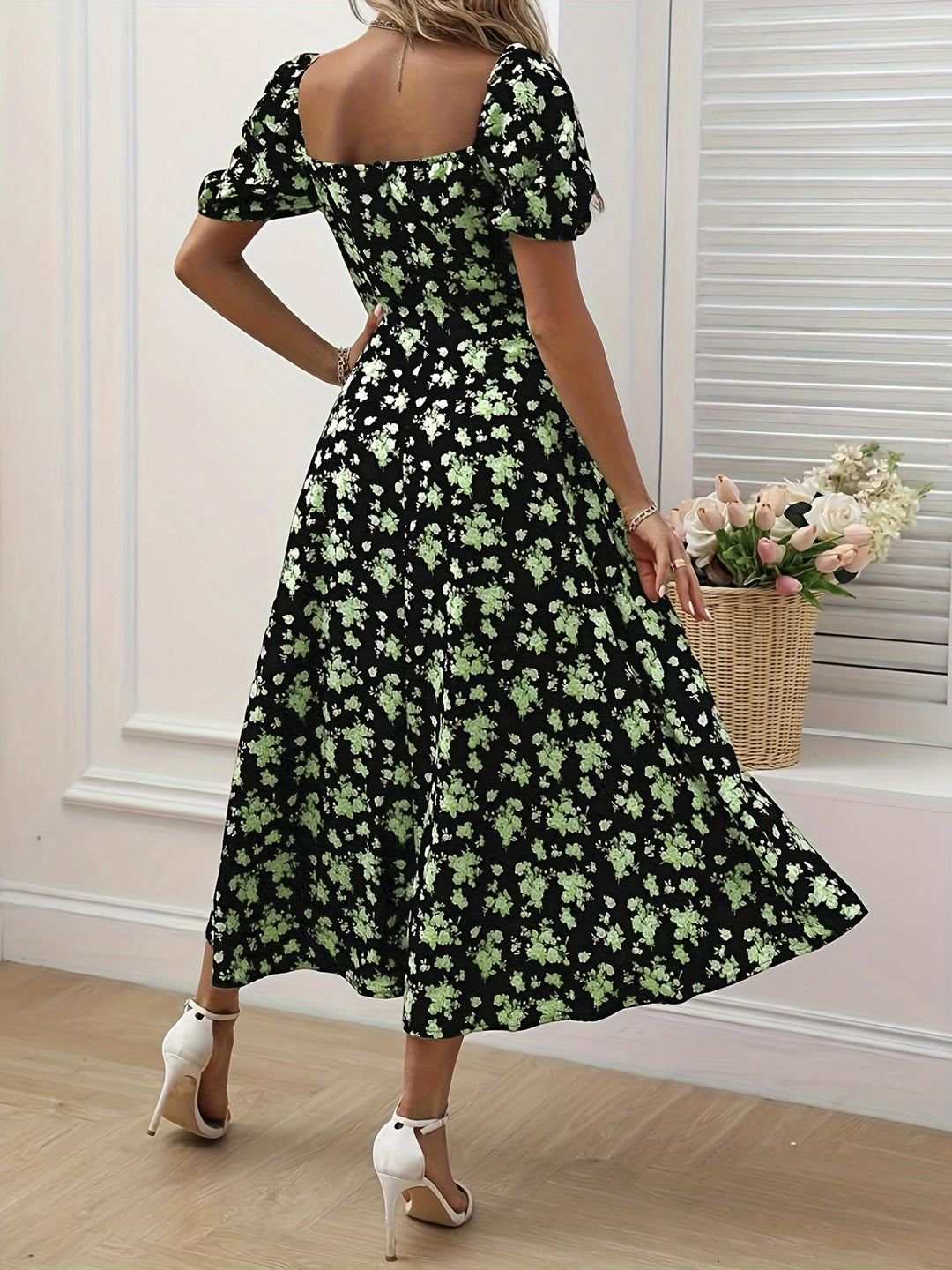 DELACROIX | Robe Élégante Florale Chloé