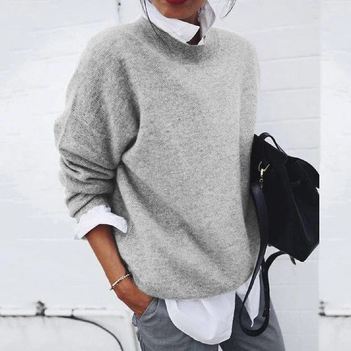DELACROIX | Pull Col Montant Maille Fine Nicole