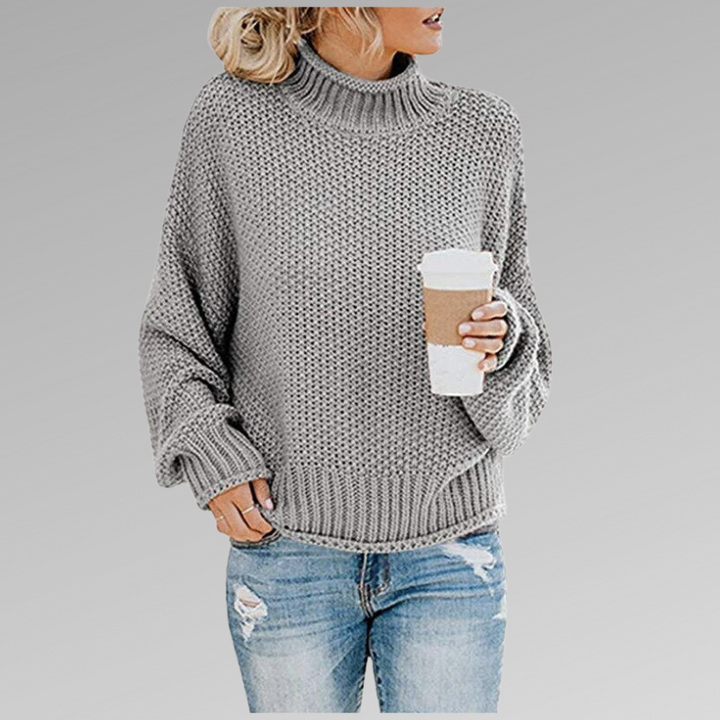 DELACROIX | Pull Col Roulé Grosse Maille Juliette