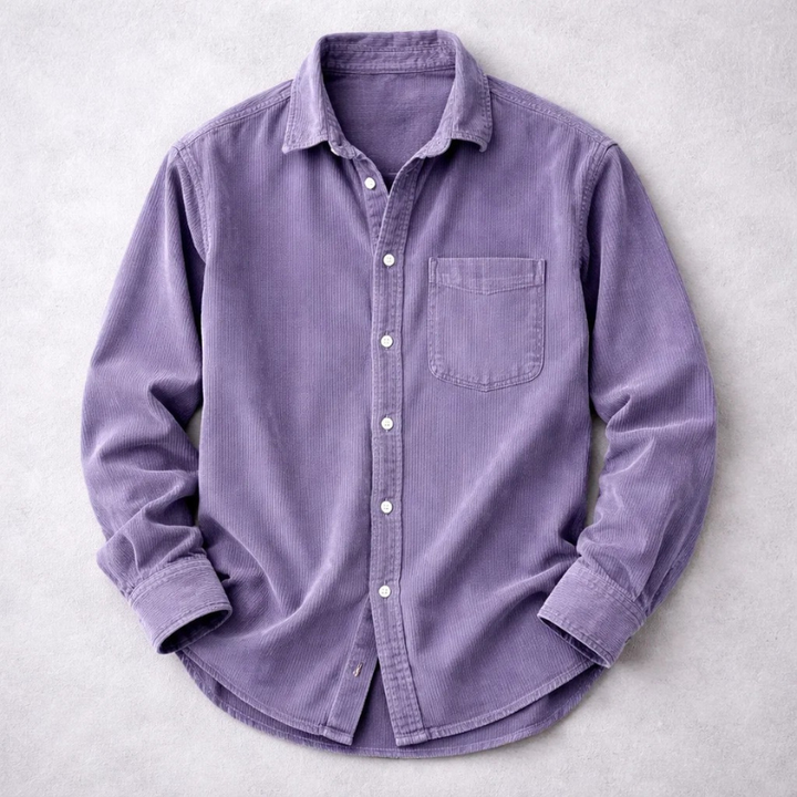 DELACROIX | CHEMISE CLASSIQUE EN VELOURS CÔTELÉ POUR HOMMES
