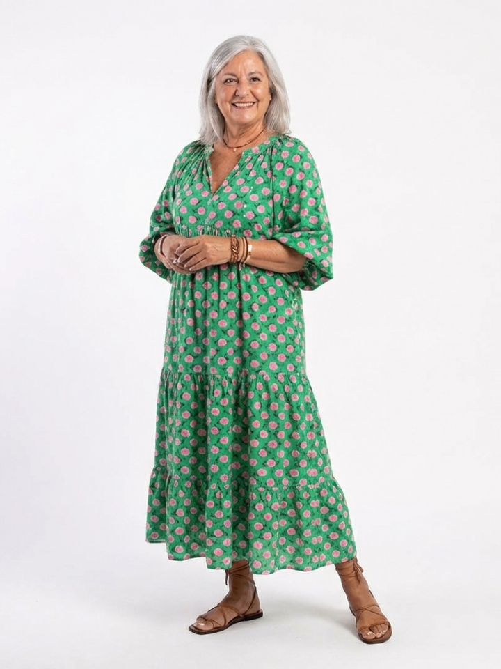 DELACROIX | Robe Midi à Imprimé Floral Fiora