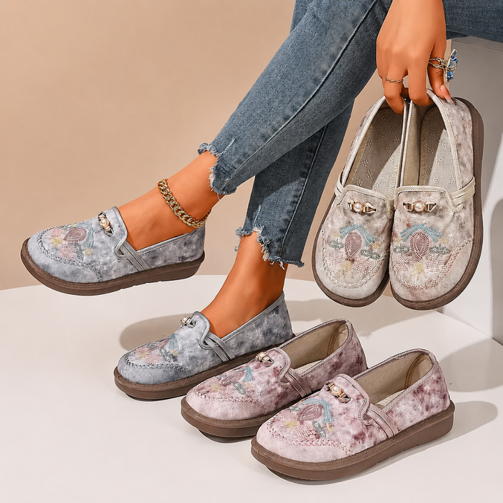 DELACROIX | Mocassins Brodés Confort Michèle