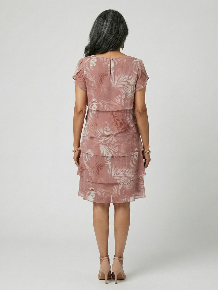 DELACROIX | Robe longueur genou à motif doux Aria