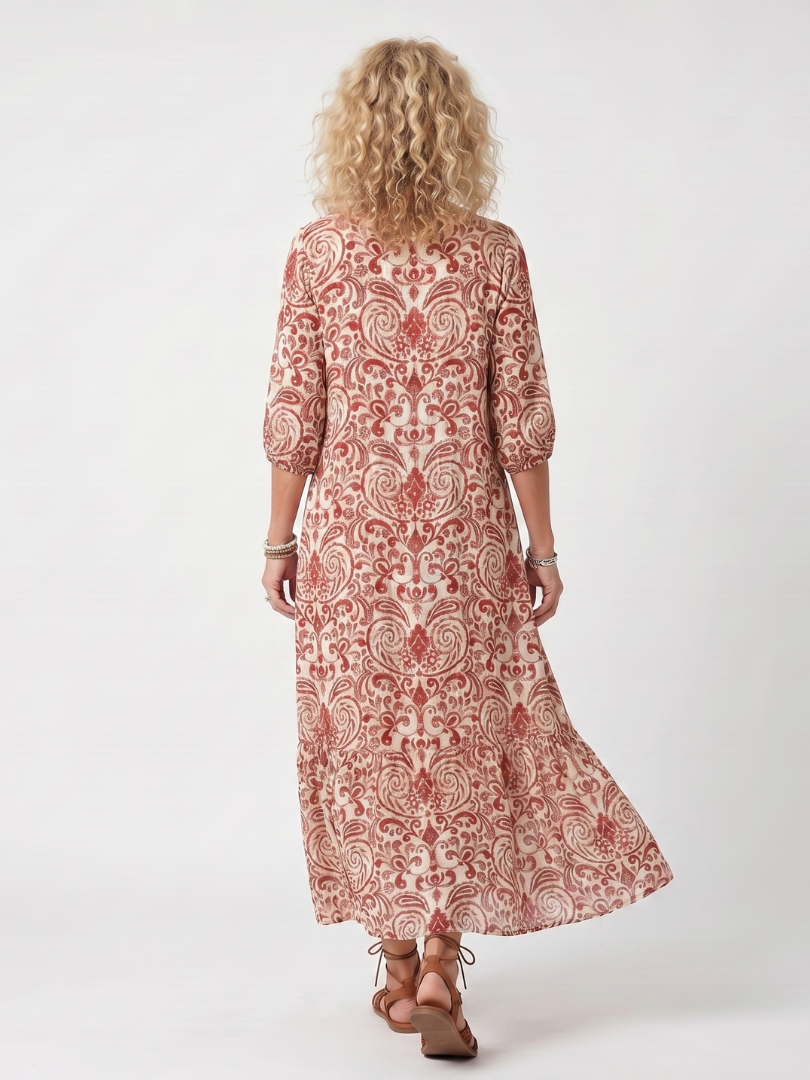 DELACROIX | Robe Midi Bohème à Pompons Lucie