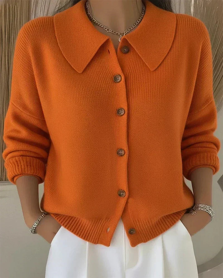 DELACROIX | Cardigan Boutonné Col Souple Mathilde