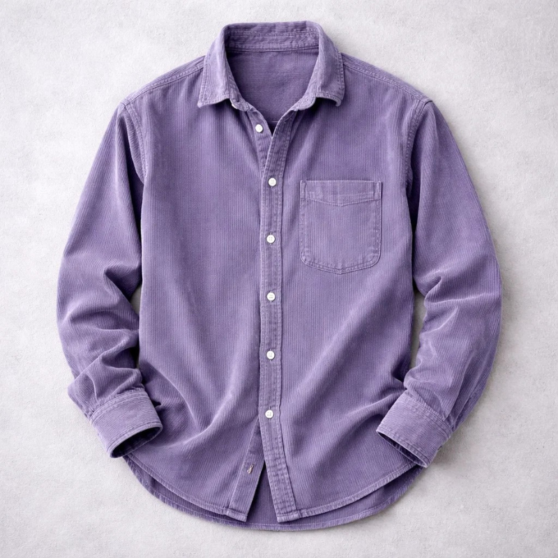 DELACROIX | CHEMISE CLASSIQUE EN VELOURS CÔTELÉ POUR HOMME