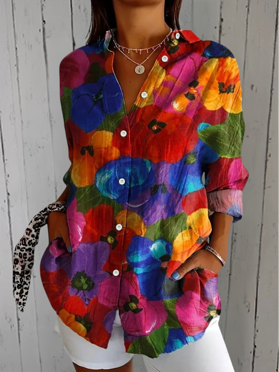 DELACROIX | Blouse Estivale Colorée Claire