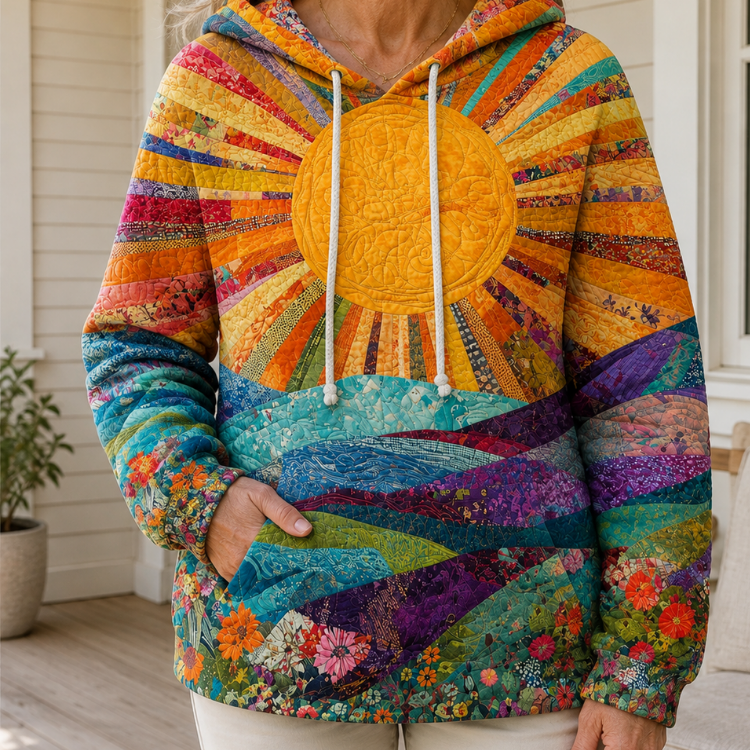 DELACROIX | Sweat à Capuche Soleil Fleuri Sandrine