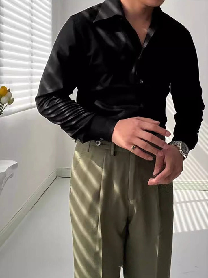DELACROIX | CHEMISE ATHLÉTIQUE ITALIENNE POUR HOMME EN BAMBOU