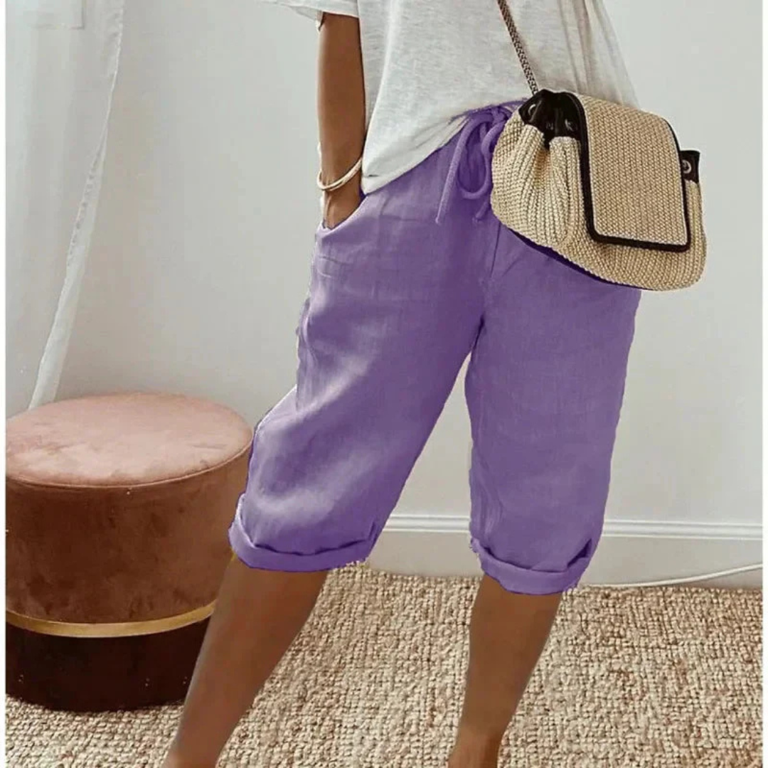 DEALCROIX | Shorts Capri à Cordon Camille