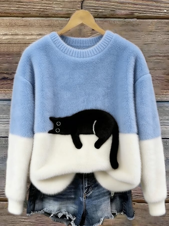 DELACROIX | Pull Douillet Chat Endormi Charlotte