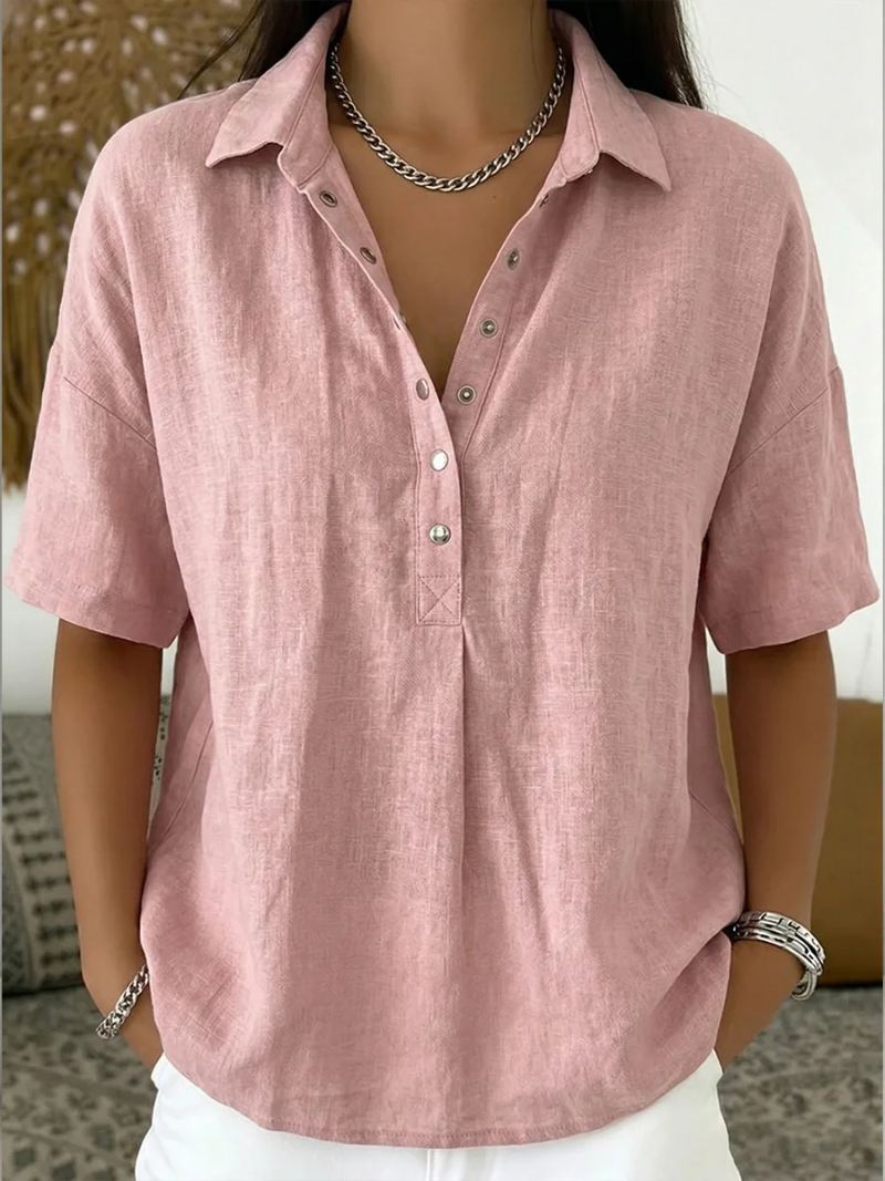 DELACROIX | Blouse avec Col et Détails Boutonnés Willow