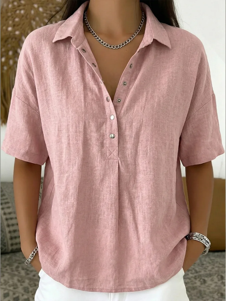 DELACROIX | Blouse avec Col et Détails Boutonnés Willow