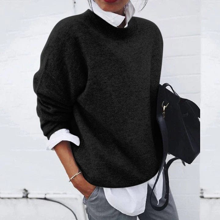 DELACROIX | Pull Col Montant Maille Fine Nicole