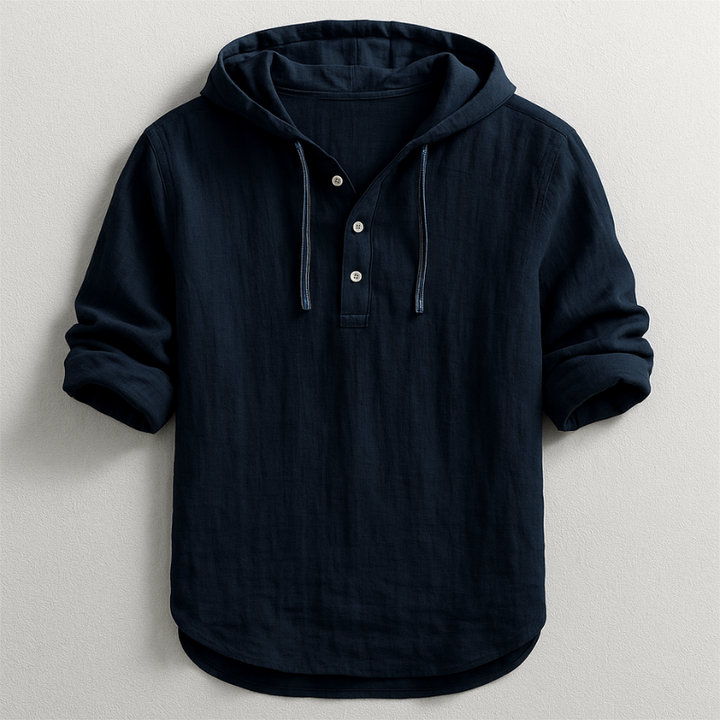 DELACROIX | Chemise en Lin à Capuche Pierre