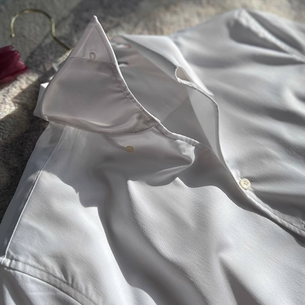 DELACROIX | CHEMISE ATHLÉTIQUE ITALIENNE POUR HOMME EN BAMBOU