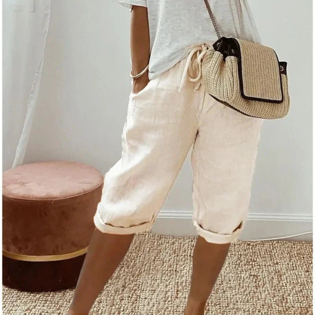 DEALCROIX | Shorts Capri à Cordon Camille