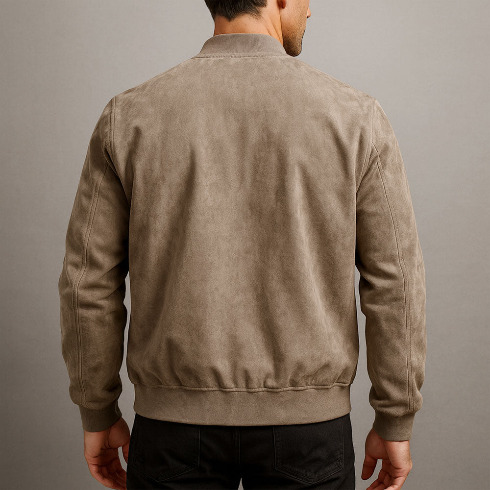 DELACROIX | Veste Bomber Effet Daim Antoine