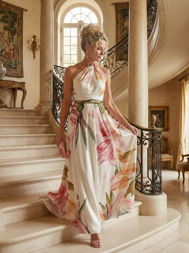 DELACROIX | Robe Maxi Fleurie Légère Amiel