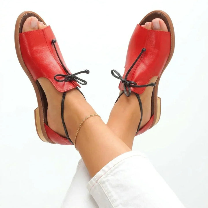 DELACROIX | Sandales Plates en Cuir Nicole